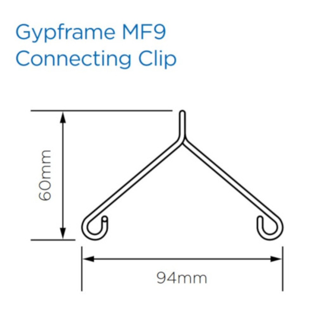 British Gypsum Casoline MF9 Connecting Clip Metal Frame Ceiling